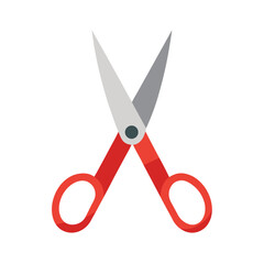 Sharp Red Scissors Cutting-Edge Design for Precise Cuts