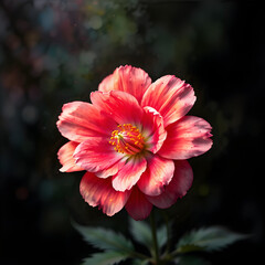 pink dahlia flower
