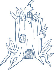 Fairytale Treehouse with Telescope