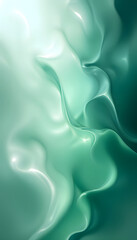 Obraz premium Smooth abstract teal background with flowing silky texture