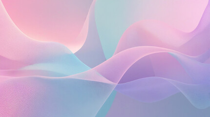 Gradient Mesh Pastel Wave in Blue and Purple