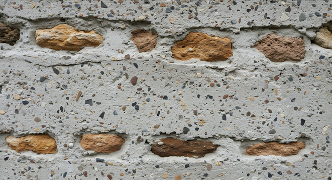 extured Concrete Wall &ndash; Decorative Aggregate with Exposed Stones"