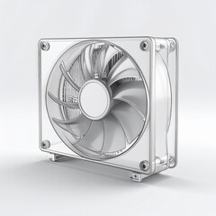 Transparent Square Computer Cooling Fan