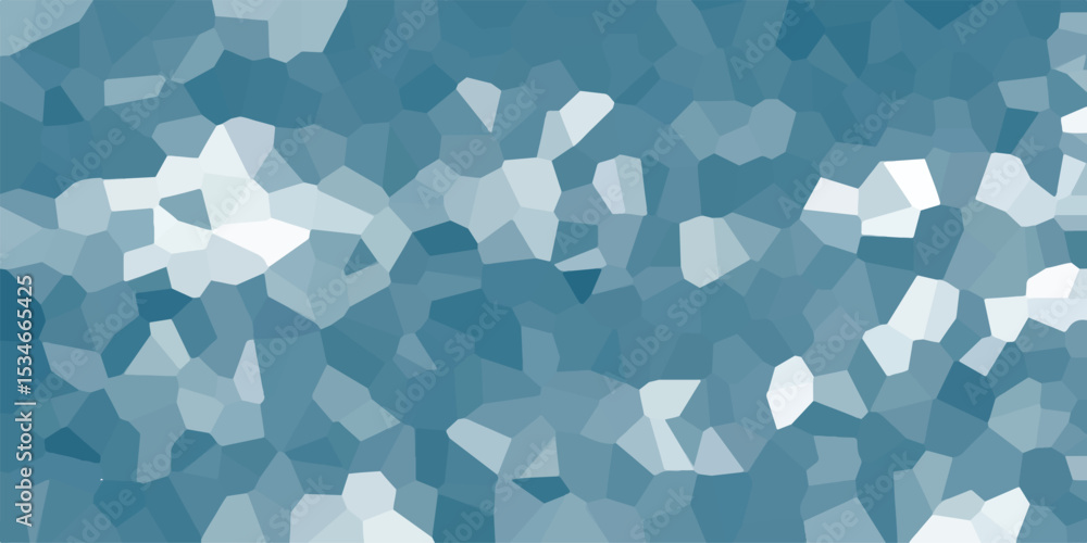 Poster abstract blue mosaic background featuring geometric shapes and color variations for graphic design p