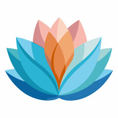 Transparent Petal Layers on White