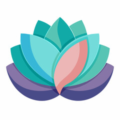 Transparent Petal Layers on White