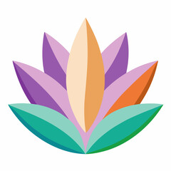 Transparent Petal Layers on White