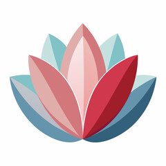 Transparent Petal Layers on White