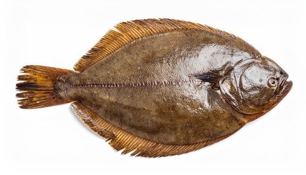 Sole Fish Isolated on White Background
