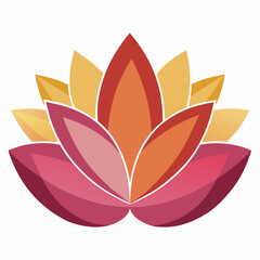 Transparent Petal Layers on White