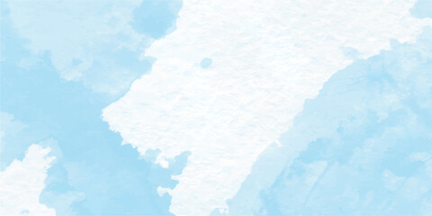 Artistic watercolor skies with soft hues of light blue and white presenting a textured painted effect perfect for digital art and design projects