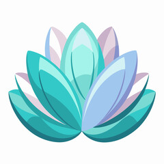 Transparent Petal Layers on White