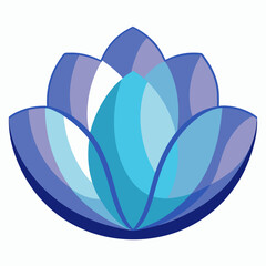 Transparent Petal Layers on White