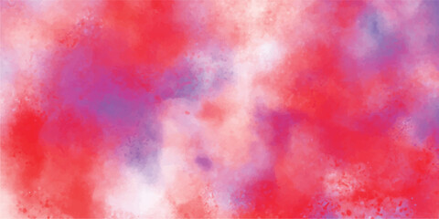 Vibrant abstract watercolor background in red pink and purple tones expressing creativity and artistic expression ideal for design projects