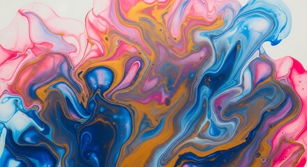 "Abstract Fluid Acrylic Art – Real Paint Texture for Creative Projects"

