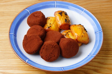 ショコラ餅とスイートポテト