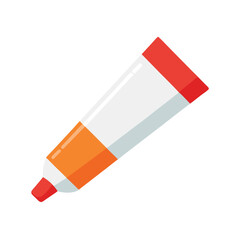 Orange and White Tube Packaging Design A Clean and Modern Approach