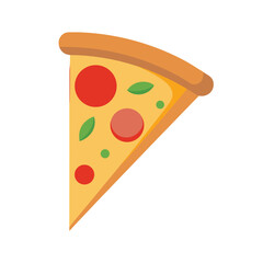 Delicious Pizza Slice A Tasty Treat of Cheese, Pepperoni, and Tomatoes
