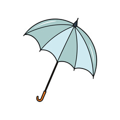 Stylish Light Blue Umbrella Design A Rainy Day Essential