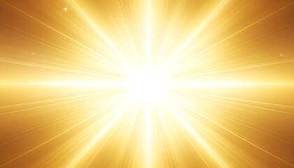 Obraz premium Golden Rays Light Burst Background - Abstract backgrounds