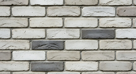 Obraz premium Textured brick wall with gray and white tones in contemporary style 