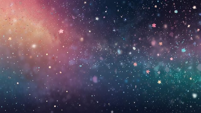 Soft Anime Sky Background for VTuber Streams with Pastel Gradient Star Effect
