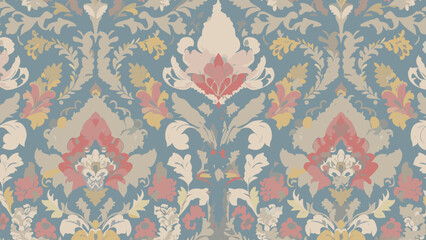 Obraz premium Vintage Floral Damask Pattern