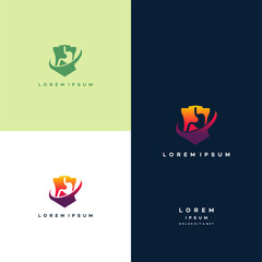 Stomach Logo designs concept vector, Stomach Shield logo designs, Stomach Protect logo inspiration