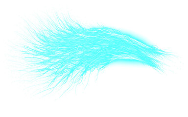 Obraz premium Abstract Light Explosion Effect Cyan Color Isolated on a transparent background