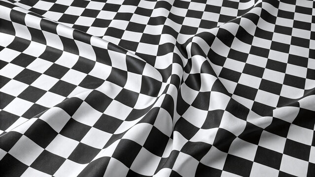 black and white checkered flag