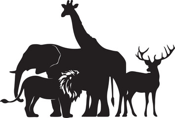 vector illustration of a cartoon giraffe