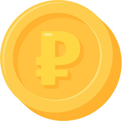Vector Coin Currency Icon ruble