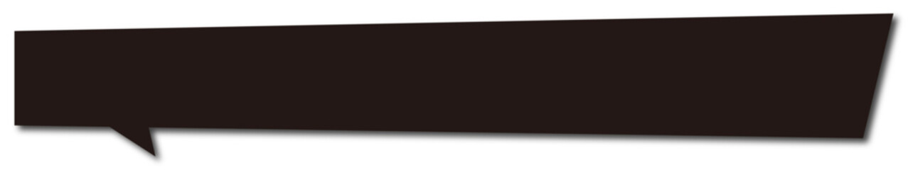 Obraz premium Speech_bubble_006_black