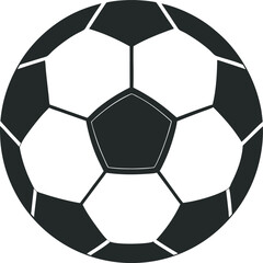 This collection of black and white images displays various illustrations of  football/soccer balls, some with dynamic lines indicating movement.