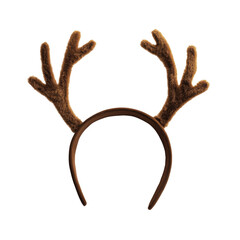 Obraz premium Festive headband featuring soft, brown antlers, perfect for holiday celebrations and playful costumes