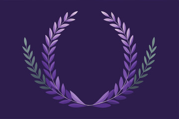 Obraz premium gold laurel wreath