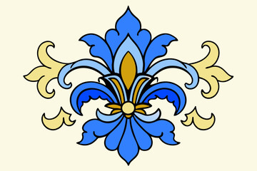 vector illustration of yellow flower