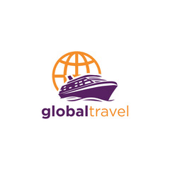 Global Travel Logo Design Symbols