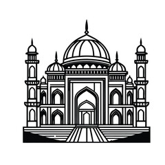  Islamic Architecture Mosque Line Art
