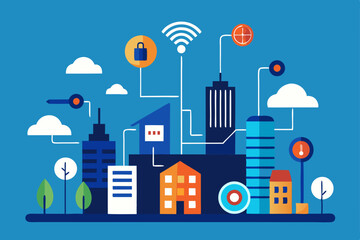 vector illustration of a city