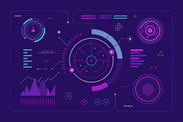 vector illustration of an abstract music background