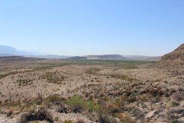 mountain landscape with blue sky and clouds