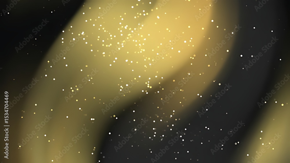 Aufkleber abstract background with golden particles and gradient colors.