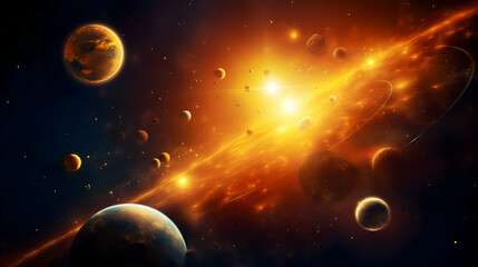 planet in space