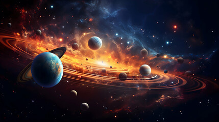 planet in space