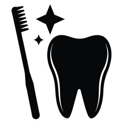 dentist element isolated teeth cleaning brush on white background