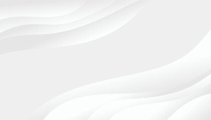 Abstract gray geometric shape design elements on white background, minimal style with copyspace. Vector illustration