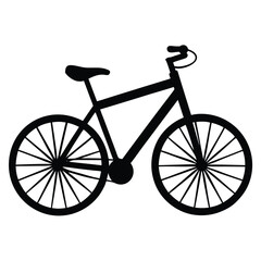 Simple and sleek, this blue bike icon silhouette captures the essence of cycling with clean lines and a modern touch—perfect for apps, signs, or sporty graphics.
