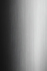 Fototapeta premium Brushed metal texture background with shiny silver steel plate surface and polished metallic gray aluminum pattern design