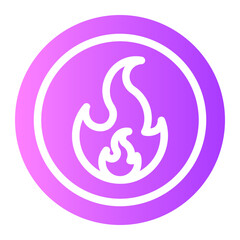 Obraz premium fiammable gradient icon